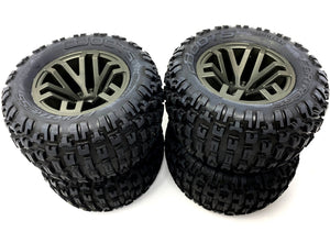 Arrma Granite, BIG ROCK, Senton, Typhon 4x4 3s BLX - Set of Wheels and Tires