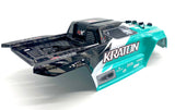 Arrma V2 KRATON 4s 4x4 - Body Shell TEAL polycarbonate cover, Body Pins