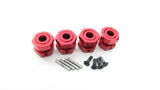 Arrma TYPHON 4x4 3s BLX - 17mm RED aluminum metal wheel HEX HUBS AR102696