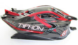 Arrma TYPHON 6s V5 BLX - Body Shell ( Black/Red polycarbonate cover & Body Pins ARA8606V5