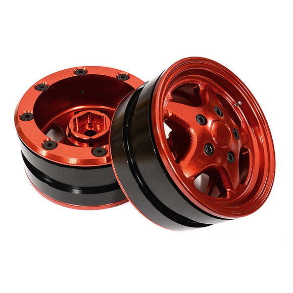 1.9 Alloy 5 Spoke Wheel, Red: Rock Crawler (2)