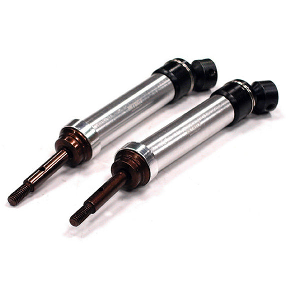 XHD Steel Rear Universal Driveshafts, Silver: Traxxas Slash, Stampede (4x4)