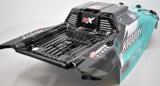 Arrma V2 KRATON 4s 4x4 - Body Shell TEAL polycarbonate cover, Body Pins