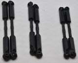 Arrma OUTCAST V1 or V2 4s 4x4 - TIE RODS, Steel , M4 x 85mm and 95mm Black w/ball ends