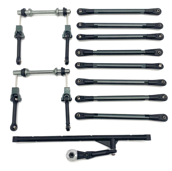 Losi LMT Grave Digger STEERING, Suspension Links and swaybars LOS04021T1