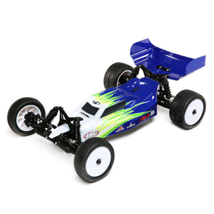 Losi LOS01016T1 Mini-B Brushed 1/16 2WD Buggy, Blue/White