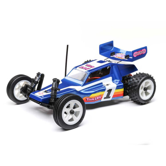 1/16 Mini JRX2 Brushed 2WD Buggy RTR, Blue  LOS01020T2