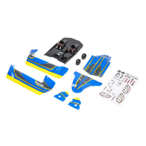 1/14 Painted Body Set, Blue/Yellow: Mini 8IGHT-DB