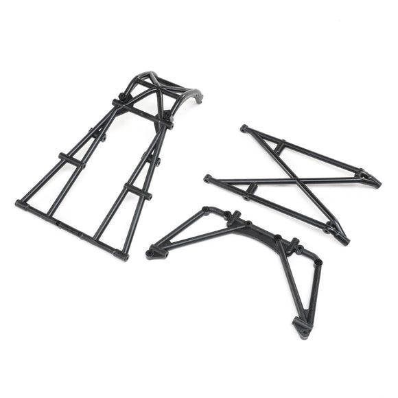 Rear Cage & Hoop Bar, Black: LMT Mega