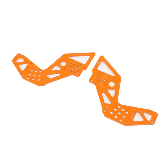 Rear Chassis Plates, Orange (2): LMT Mega BH