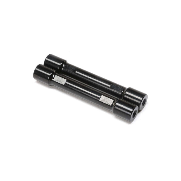 Aluminum Crossbar, Upper 4-link, Black (2): TLR Tuned LMT