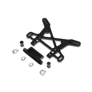 Shock Tower, Rear, Black, Aluminum: DBXL, MTXL