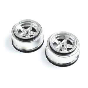 Rear Wheel, Satin Chrome (2): 22S Drag