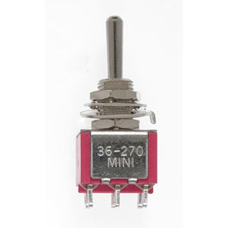 DPDT Mini Toggle Switch, Sprung 5A, 120V (2)