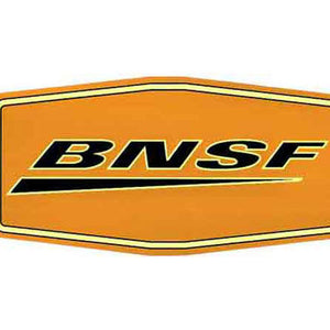 10" Die-Cut Metal Sign, BNSF/Wedge