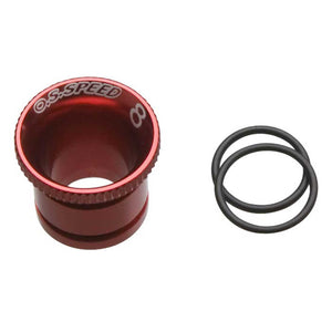 Carburetor Reducer 8mm, Red: Speed 21 V-Spec