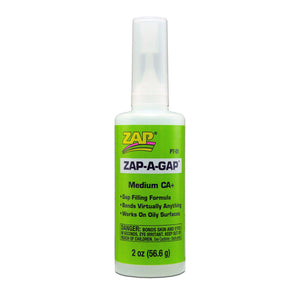 Zap-A-Gap Medium CA+ Glue, 2 oz