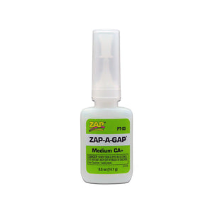 Zap-A-Gap Medium CA+ Glue, 1/2 oz