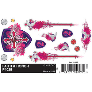 Dry Transfer Decals, Faith & Honor