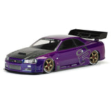 1/7 2002 Nissan Skyline GT-R R34 Clear Body: ARRMA Infraction 6S