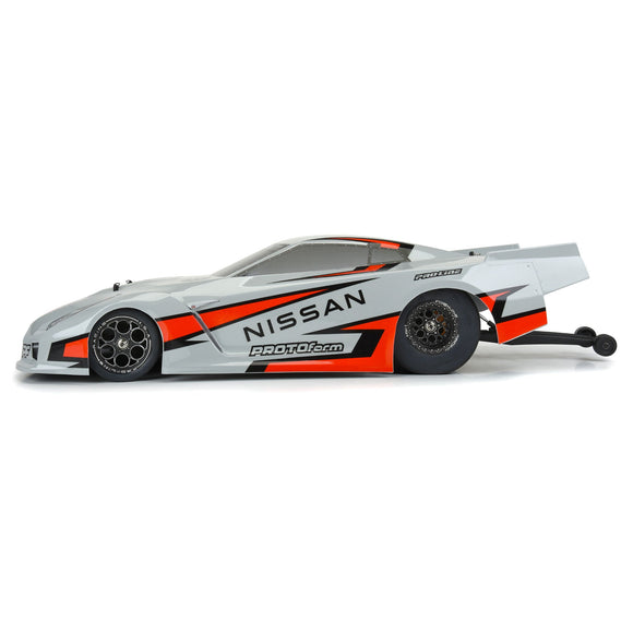 1/10 Nissan GT-R R35 Pro Mod Tough-Color Gray Body: Drag Car