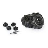 1/10 Dumont Front/Rear 2.2"/3.0" SC Mounted 12mm Black Raid (2)