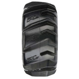 1/8 Dumont F/R 3.8" MT Tires Mounted 17mm Blk Raid (2)