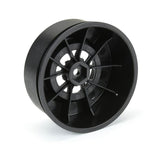 PRO277603 1/10 Pomona Drag Spec Rear 2.2"/3.0" 12mm Drag Wheels (2) Black