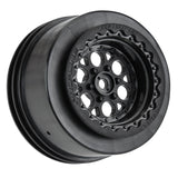 1/10 Showtime+ Wide Rear 2.2"/3.0" 12mm Drag Wheels (2) Black