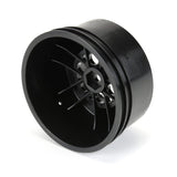 1/10 Showtime+ Wide Rear 2.2"/3.0" 12mm Drag Wheels (2) Black