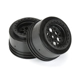 1/10 Showtime+ Wide Rear 2.2"/3.0" 12mm Drag Wheels (2) Black