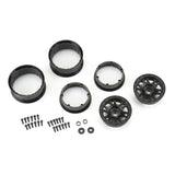 1/10 Impulse F/R 2.2" 12mm Crawler Wheels (2) Black