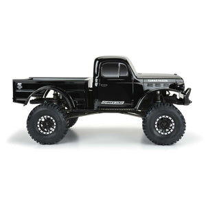 1/10 1946 Dodge Power Wagon Black Body 12.3" (313mm) WB Crawlers