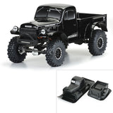 1/10 1946 Dodge Power Wagon Black Body 12.3" (313mm) WB Crawlers