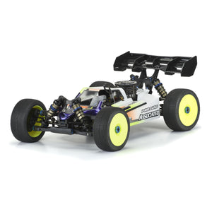 1/8 Axis Clear Body: RC8B3.2 & AE RC8B3.2e (with LCG Battery)