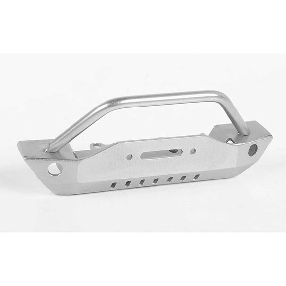 Steel Stinger Front Bumper, Silver: Gelande II Black Rock Body