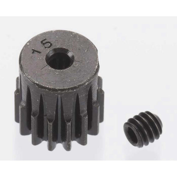 0.5 Module Hard Blackened Steel Mini Pinion 2mm, 15T