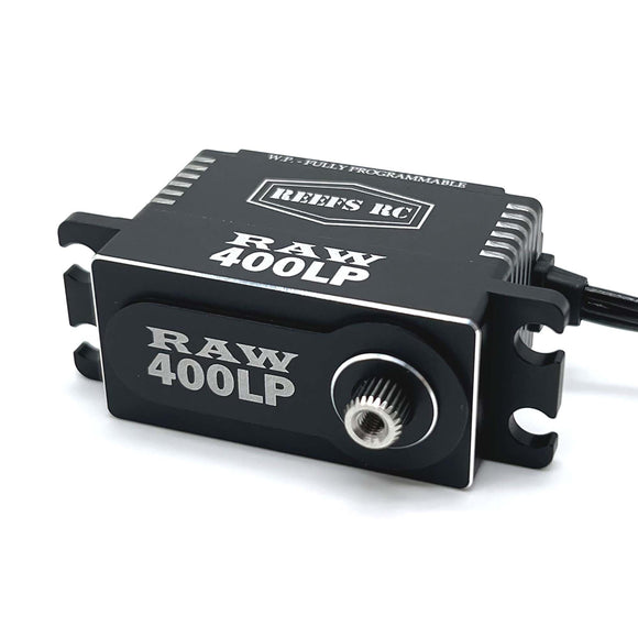 RAW 400 LP Black Fully Programmable Waterproof Servo