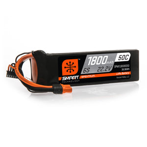 22.2V 1800mAh 6S 50C Smart LiPo Battery: IC3