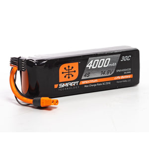 14.8V 4000mAh 4S 30C Smart LiPo Battery: IC3