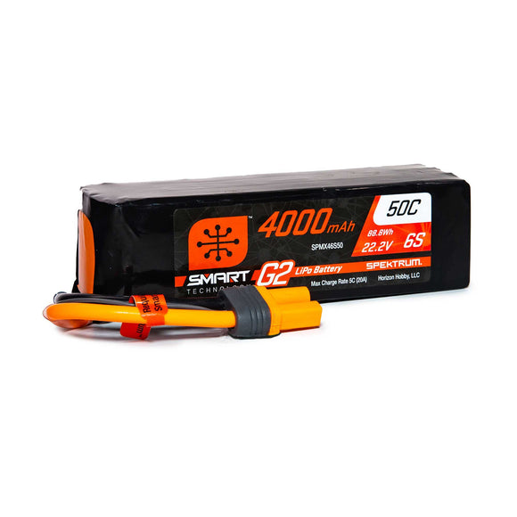 22.2V 4000mAh 6S 50C Smart G2 LiPo Battery: IC5