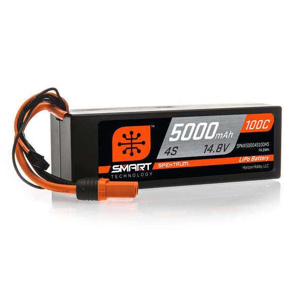 14.8V 5000mAh 4S 100C Smart Hardcase LiPo Battery: IC5