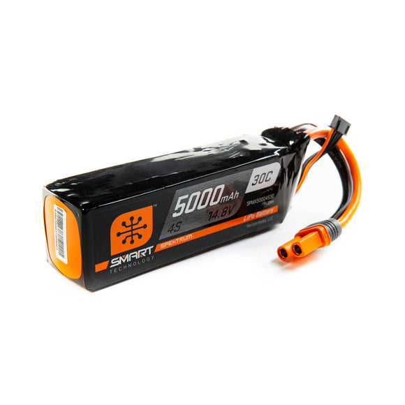 14.8V 5000mAh 4S 30C Smart LiPo Battery: IC5