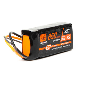 11.1V 850mAh 3S 30C Smart G2 LiPo Battery: IC2