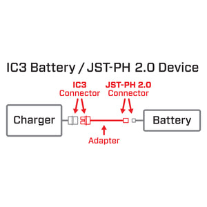 Adapter: IC3 Battery / JST-PH 2.0 Device