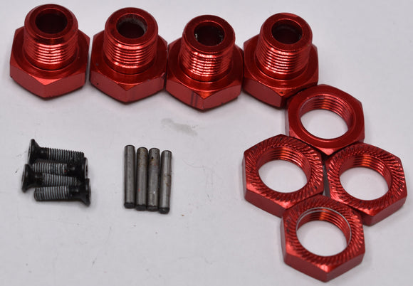 Arrma V2 KRATON 4s 4x4 - 17mm Hex Hubs Adaptors Wheel nuts