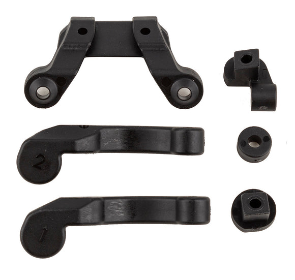 Team Associated - RC10B6.4 Front Wing Mount, Fan Mounts, and Battery Brace Shim Set