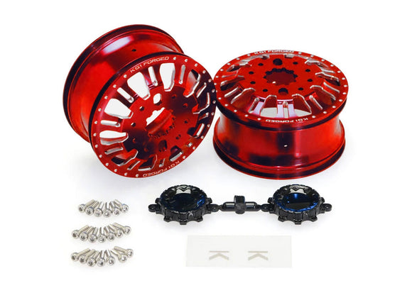 KG1 KD004 Duel Rear Dually Wheel (Red Anodized, 2pcs,