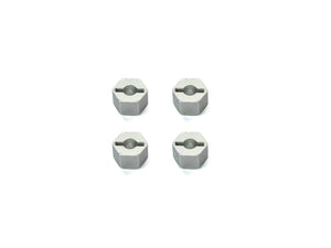 CNC Aluminum Wheel Hex Set (4) 8mm Stock Width -  Fits