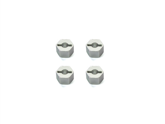 CNC Aluminum Wheel Hex Set (4) 8mm Stock Width -  Fits